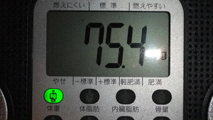 おはようございます。朝体重・・・