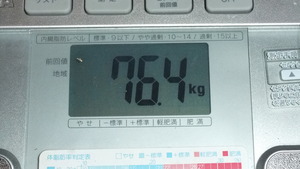 おはようございます・朝体重・内臓脂肪レベル・・・