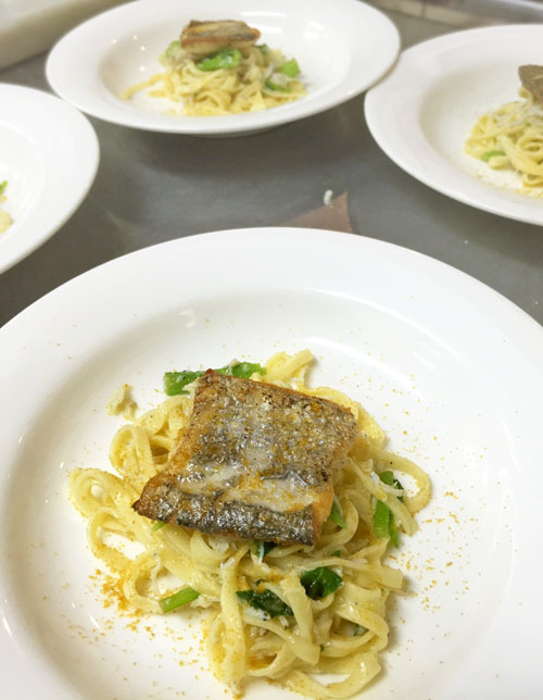太刀魚のパスタ~シェフのおまかせコースより ♪ 太刀魚のパスタ~シェフのおまかせコースより ♪