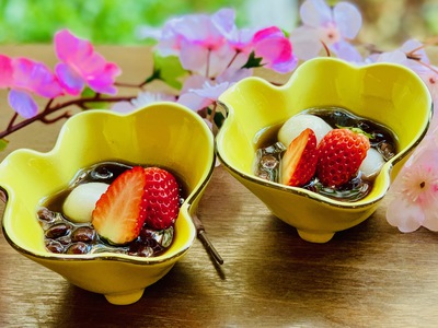 静岡県は4月3日が ”ひな祭り”　特製手作り 「 苺ぜんざい 」サービスです！