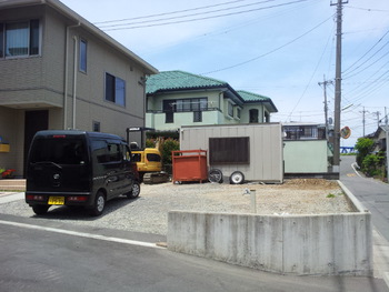 伊豆の国市古奈のCa邸工事準備