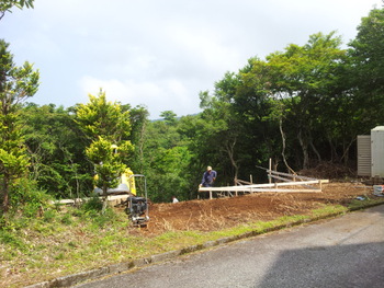 箱根芦ノ湖高原S邸は杭工事完了