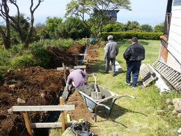 芦ノ湖高原別荘地のT邸は境界工事や解体工事に入る