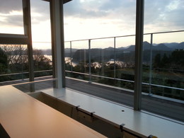 下田市爪木崎S邸の夕暮れ時の写真