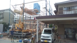 伊豆の国市のH邸上棟しました