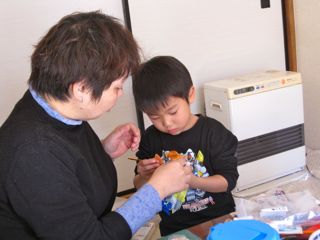粘土の辰ができました。