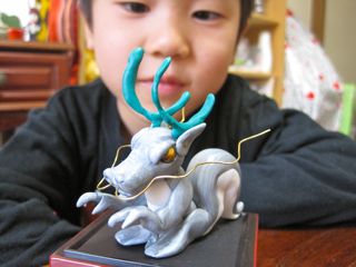 粘土の辰ができました。
