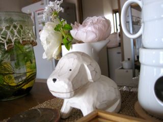 きんつば持って