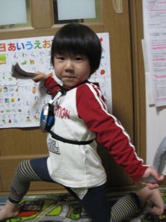 プレゼントにおおはしゃぎ