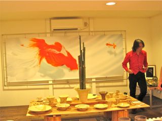 今日までの個展。ため息出ますし。
