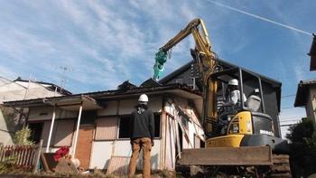 三島O邸の解体工事