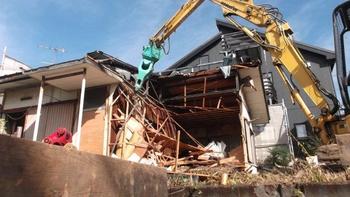 三島O邸の解体工事
