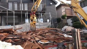 三島O邸の解体工事