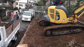 三島O邸の解体工事
