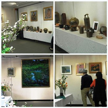 油彩画・樹脂フラワー・陶芸 合同展in三島大社