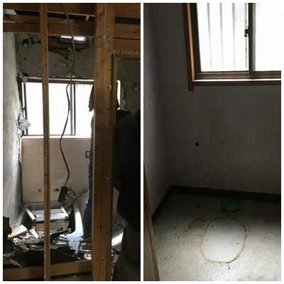 I邸フロ解体開始 I邸フロ解体開始