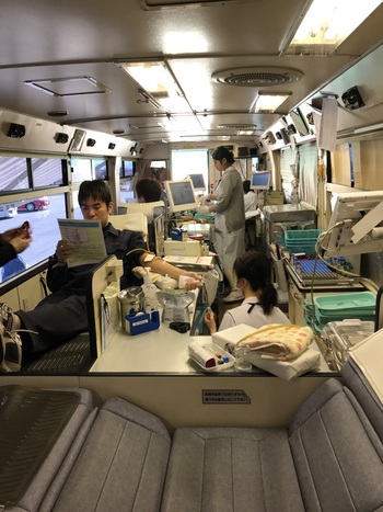 今日は 『社内・献血DAY』 今日は 『社内・献血DAY』