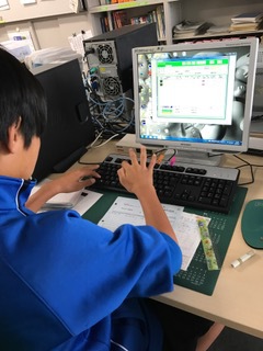 職場体験の中学生が来社 職場体験の中学生が来社