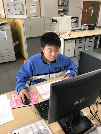 #門池中学校 #職場体験来社 #門池中学校 #職場体験来社