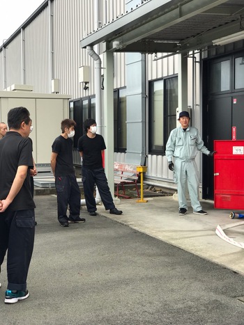 『防災訓練』を行いました 『防災訓練』を行いました