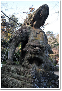 城山稲荷神社の狛犬、その壱