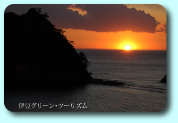 これが西伊豆の夕陽!