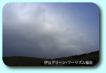 山に架かるレインボーブリッジ