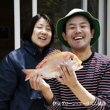 漁師体験でキダイ
