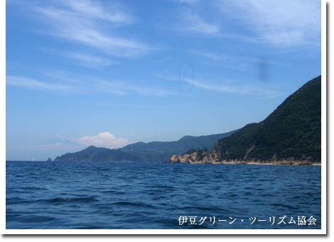 シーカヤックの富士山