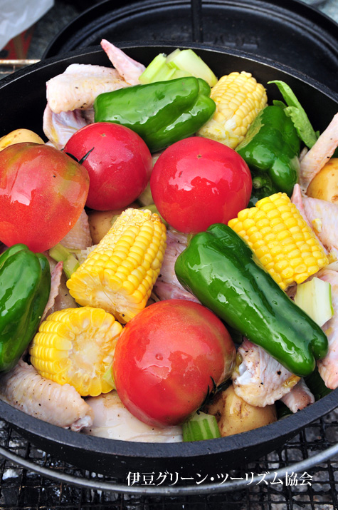 BBQは豪勢にダッジ
