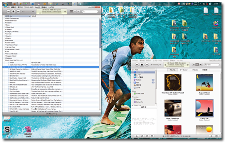 iTuneでBGM流しっぱ