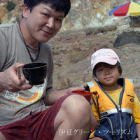 野田さんファミリー。パパと彩夏ちゃん