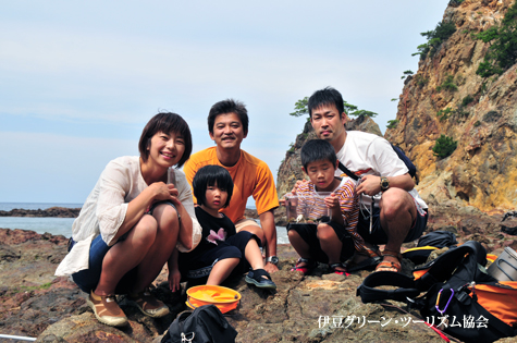 阿保さん、潮溜まりで