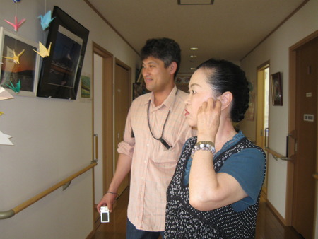 しゅほやま様2人3脚来訪 施設内見学