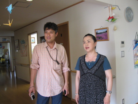 しゅほやま様2人3脚来訪 施設内見学