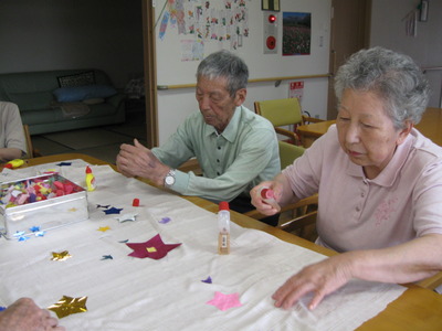 七夕寸劇の小道具作り☆