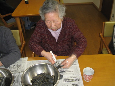 佃煮に使う昆布きり