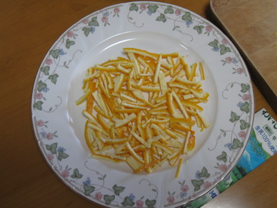 甘夏の皮むき・マーマレード作り