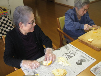 甘夏の皮むき・マーマレード作り