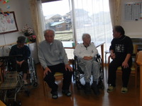 2人3脚の紙芝居と豆まき