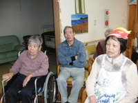 2人3脚の紙芝居と豆まき