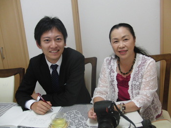 朝日新聞記者来訪