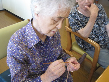 10月の福祉展の準備中♪一生懸命作っています