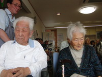 2人3脚の敬老会