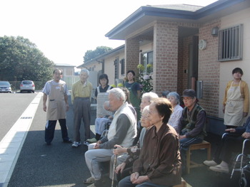 火災を想定した避難訓練