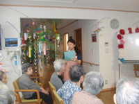 七夕祭りの寸劇で大盛り上がり、楽しみました☆