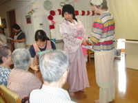 七夕祭りの寸劇で大盛り上がり、楽しみました☆