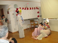 七夕祭りの寸劇で大盛り上がり、楽しみました☆