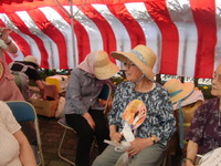 第12回ふるさと浮島春山祭りに昨日利用者さんが参加