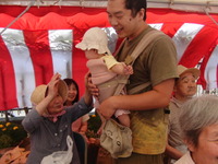 第12回ふるさと浮島春山祭りに昨日利用者さんが参加
